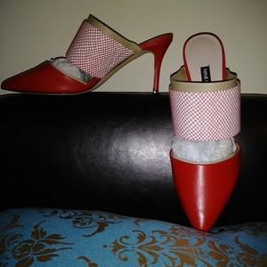 Meech pointy toe mules